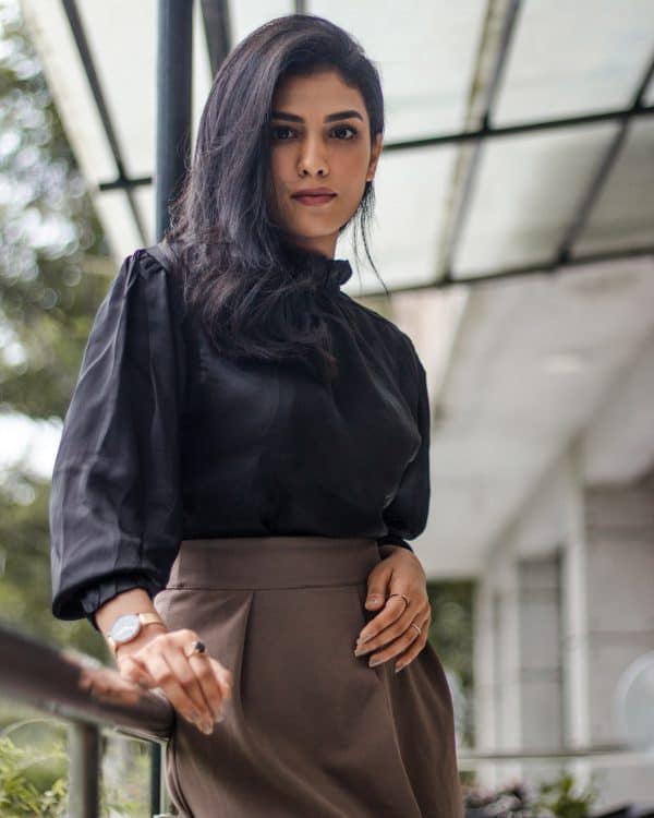 Women's Black Silk Top | The Diana - Image 5