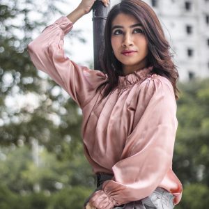 Women's Pink Silk Top | The Anastasia Romanov