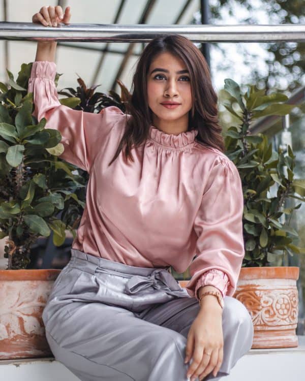 Women's Pink Silk Top | The Anastasia Romanov - Image 5