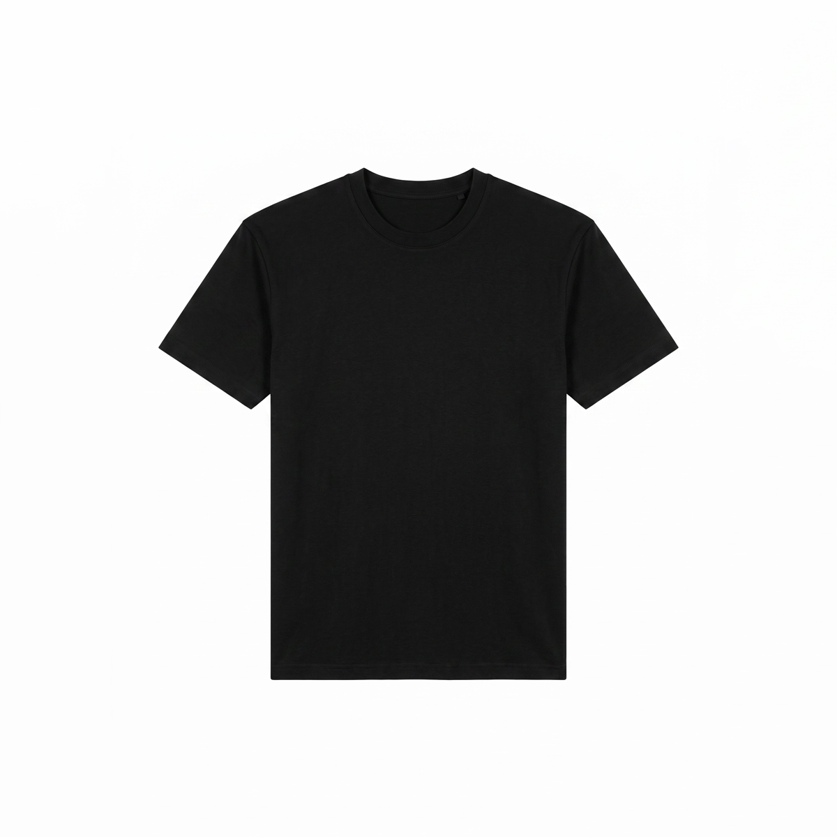 Premium Basic Black Crewneck T-shirt