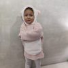 The image displays Gorur Ghash newest collection of a cute oversized hoodie for kids (toddlers). The hoodie comes in pink and is known as The Sheep. It has been proudly made in Bangladesh (BD)
