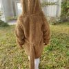 The image displays Gorur Ghash newest collection of a cute oversized hoodie for kids (toddlers). The hoodie comes in brown and is known as The Monkey. It has been proudly made in Bangladesh (BD)