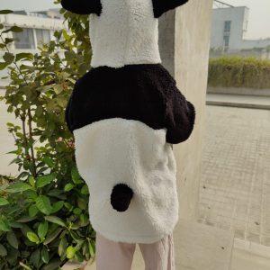 The image displays Gorur Ghash newest collection of a cute oversized hoodie for kids (toddlers). The hoodie comes in black and is known as The Panda. It has been proudly made in Bangladesh (BD)