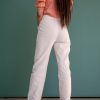 Women's White Mid Rise Corduroy Straight Leg Casual Pants by Gorur Ghash. Fabric: Corduroy. Price: ৳1400. Made in Bangladesh(BD). Buy it now!