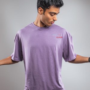 Light Voilet Drop Shoulder T-shirt (Modhobitto Struggles) - Casual Wear  Gorur Ghash