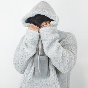 Grey Oversized Sherpa Hoodie Blankets by Gorur Ghash. Price: ৳2000. Fabric: Sherpa. Made in Bangladesh (BD). Buy it now before stocks run out.