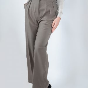 Women Grey Straight Fit Pleated Formal Pants by Gorur Ghash. Price: ৳1500. Fabric: Cotton+Polyester Mix. Made in Bangladesh (BD). Order now!