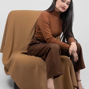 Women Brown Straight Fit Pleated Formal Pants by Gorur Ghash. Price: ৳1500. Fabric: Cotton+Polyester Mix. Made in Bangladesh (BD). Order now!