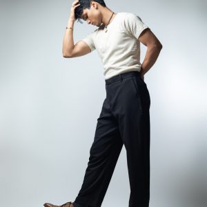 Men's Black Relaxed Fit Pants