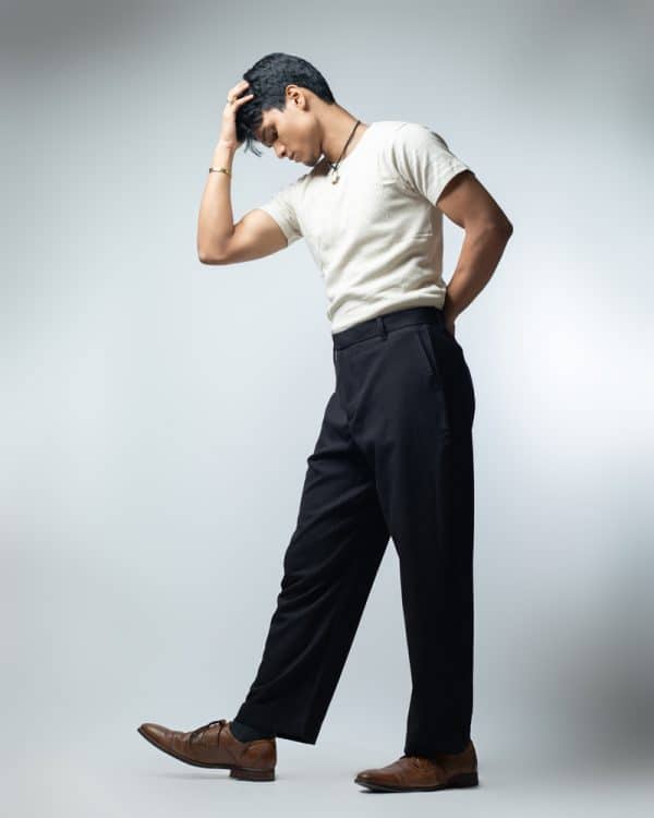 Men's Black Relaxed Fit Pants