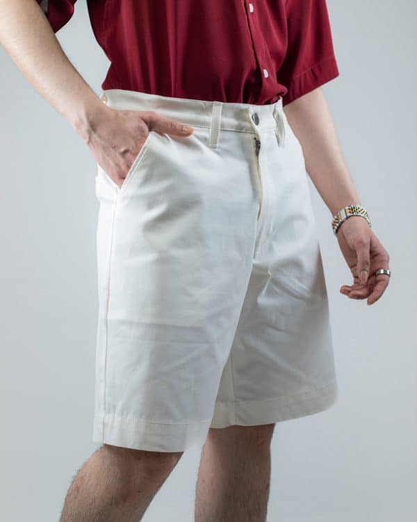 Summer Shorts in Ghost White