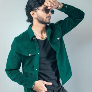 Men's Corduroy Jacket in Green