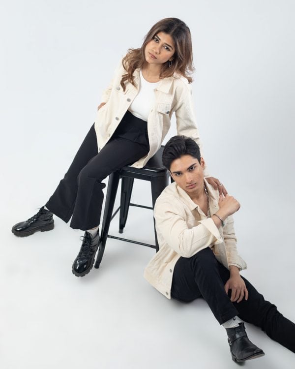 Women's Corduroy Jacket in White - Image 4
