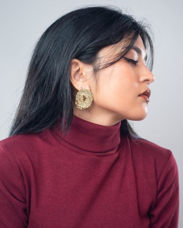 Circular Foil Earrings - Image 8
