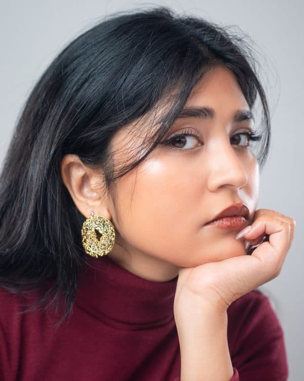 Circular Foil Earrings - Image 4