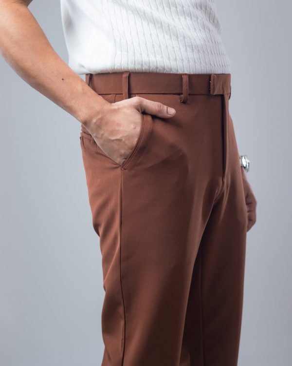 Everyday Straight Leg Pants in Brown