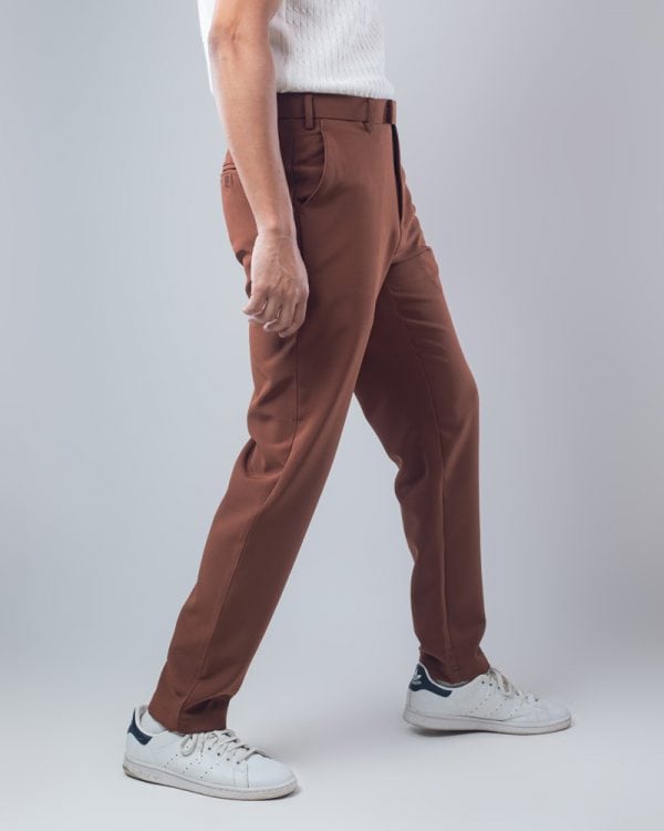 Everyday Straight Leg Pants in Brown - Image 3