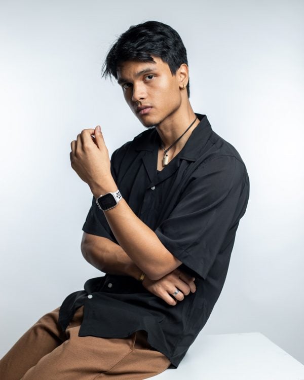 Men’s Black Sheer Oversized Drop shoulder Cuban Shirt - Image 4
