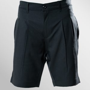 Pleated Summer Shorts in Black