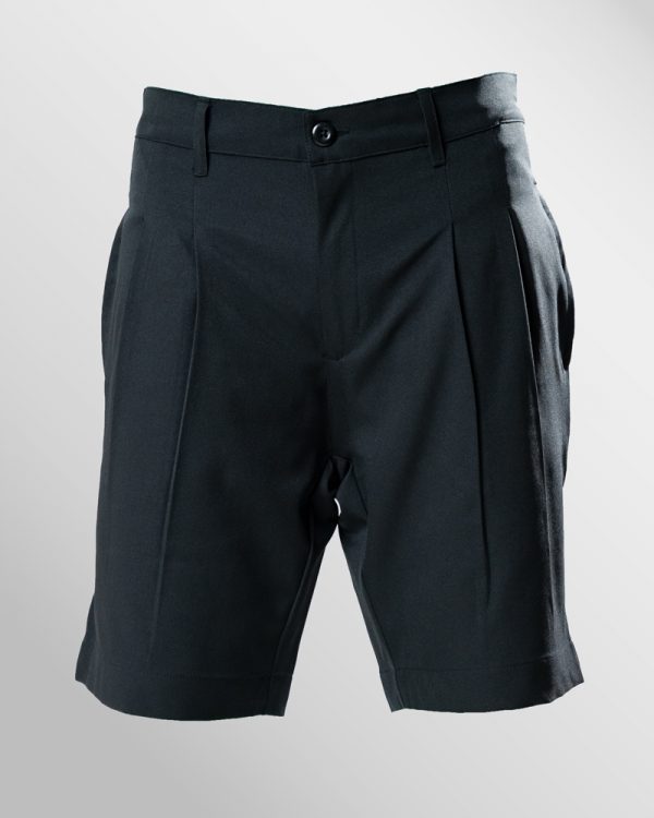 Pleated Summer Shorts in Black