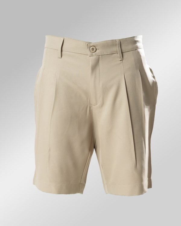 Pleated Summer Shorts in Cream