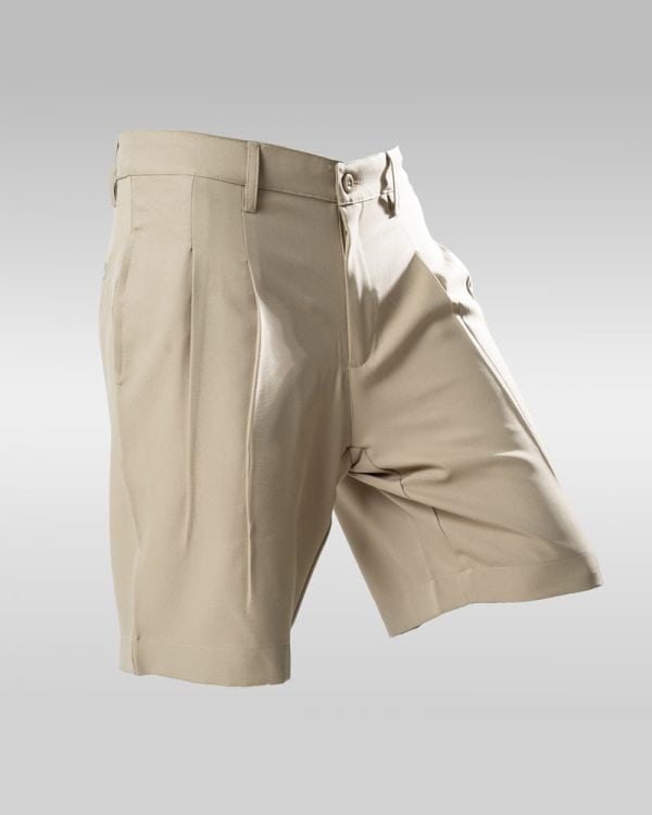 Pleated Summer Shorts in Cream - Image 4