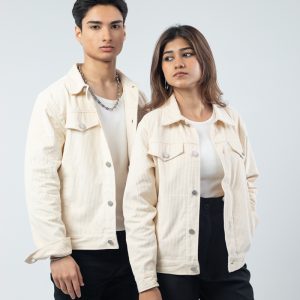 Men's Corduroy Jacket in White