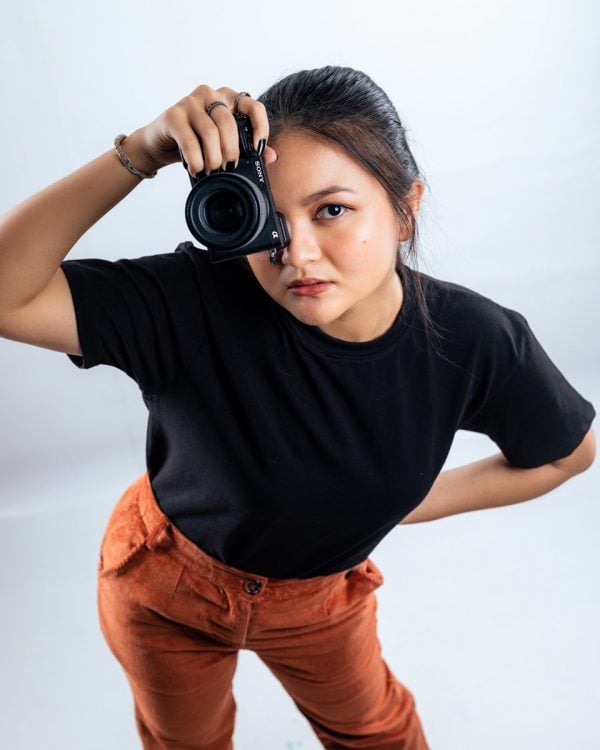 Women's Premium Basic Black Crewneck T-shirt - Image 2