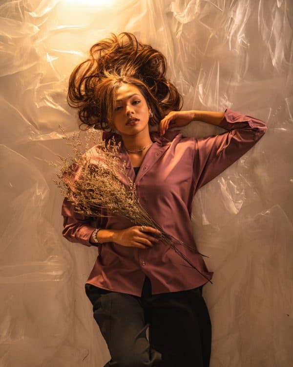 Women’s Oversized Flow Shirt in Mauve - Image 5