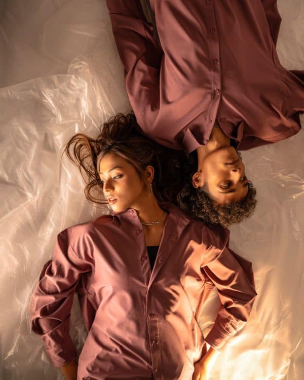 Men’s Oversized Flow Shirt in Mauve - Image 6