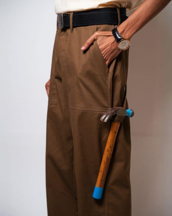 Men’s Straight Fit Carpenter Pants in Brown