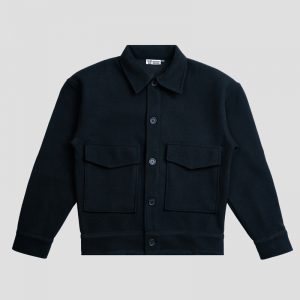 Men's Thick Boxy Jacket in Black
