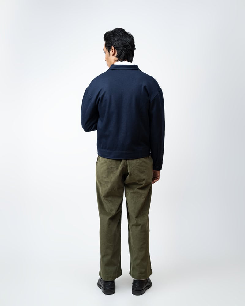 Boxy Jacket in Navy Blue - Image 8