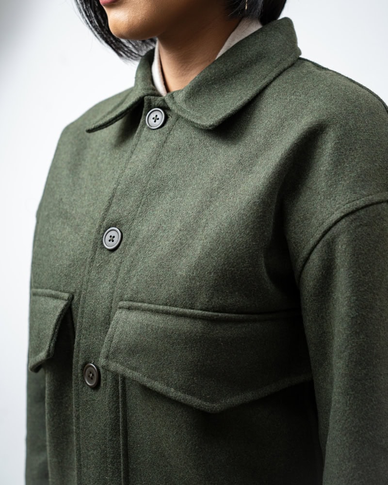 Boxy Jacket in Deep Green - Image 12