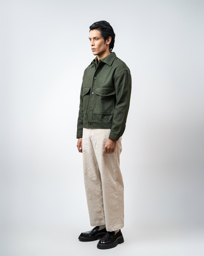 Boxy Jacket in Deep Green - Image 6