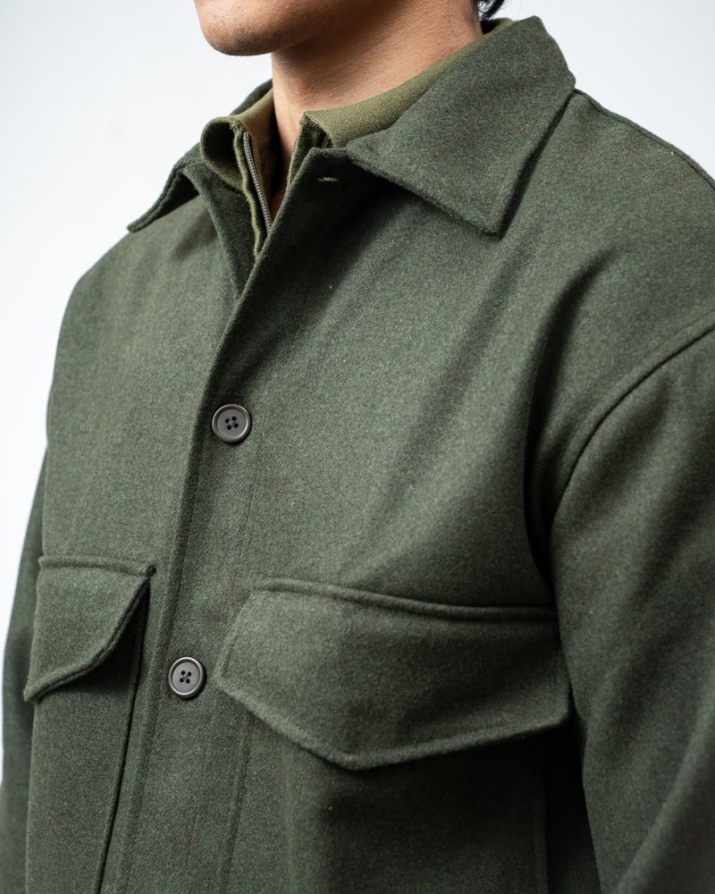 Boxy Jacket in Deep Green - Image 11