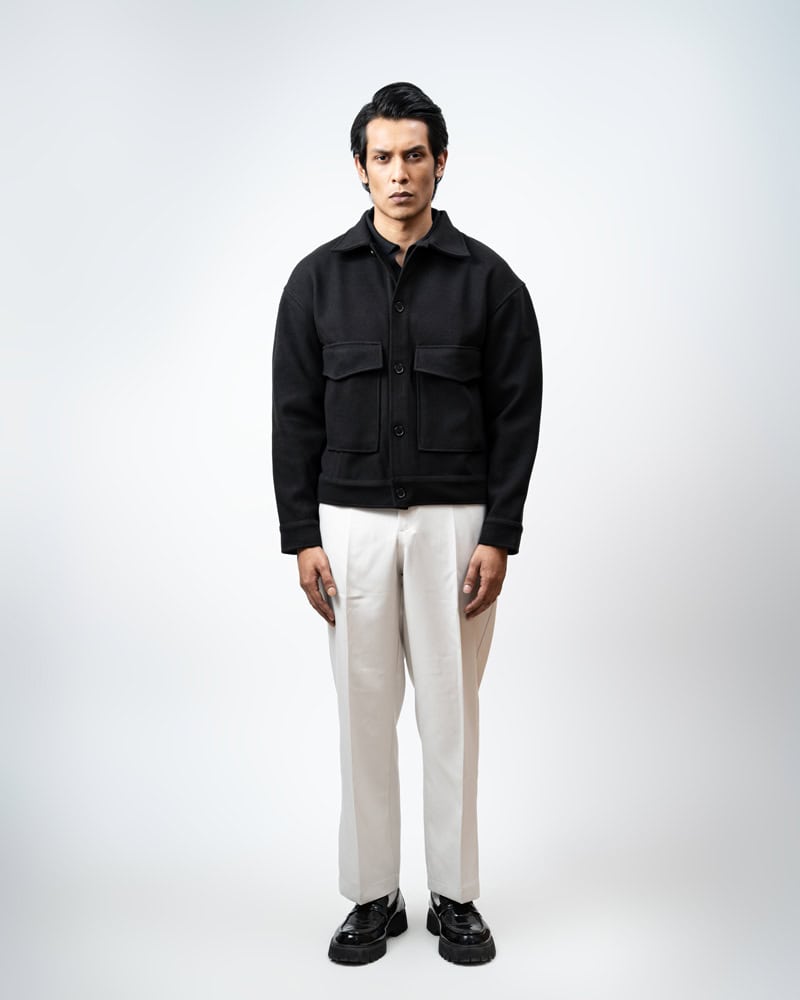 Boxy Jacket in Black - Image 4