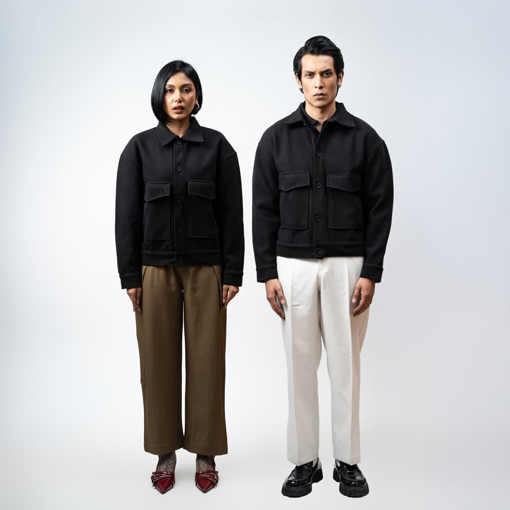 Boxy Jacket in Black - Image 3