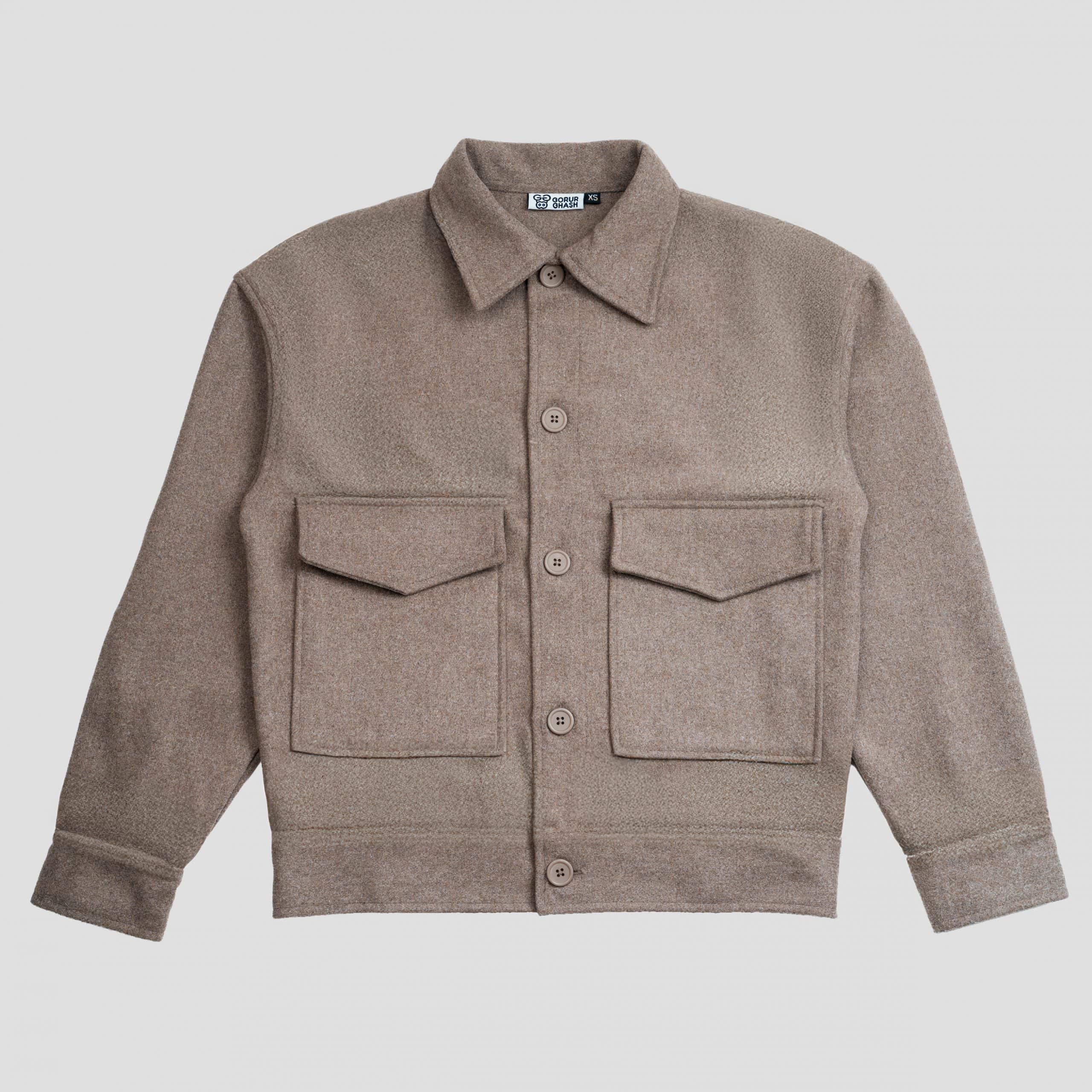 Boxy Jacket in Light Brown