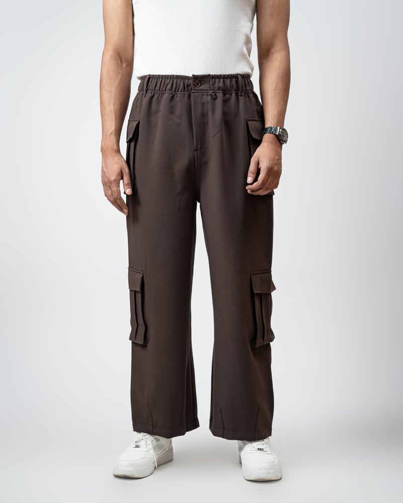 Utility Cargo Pants in Deep Brown - Image 10