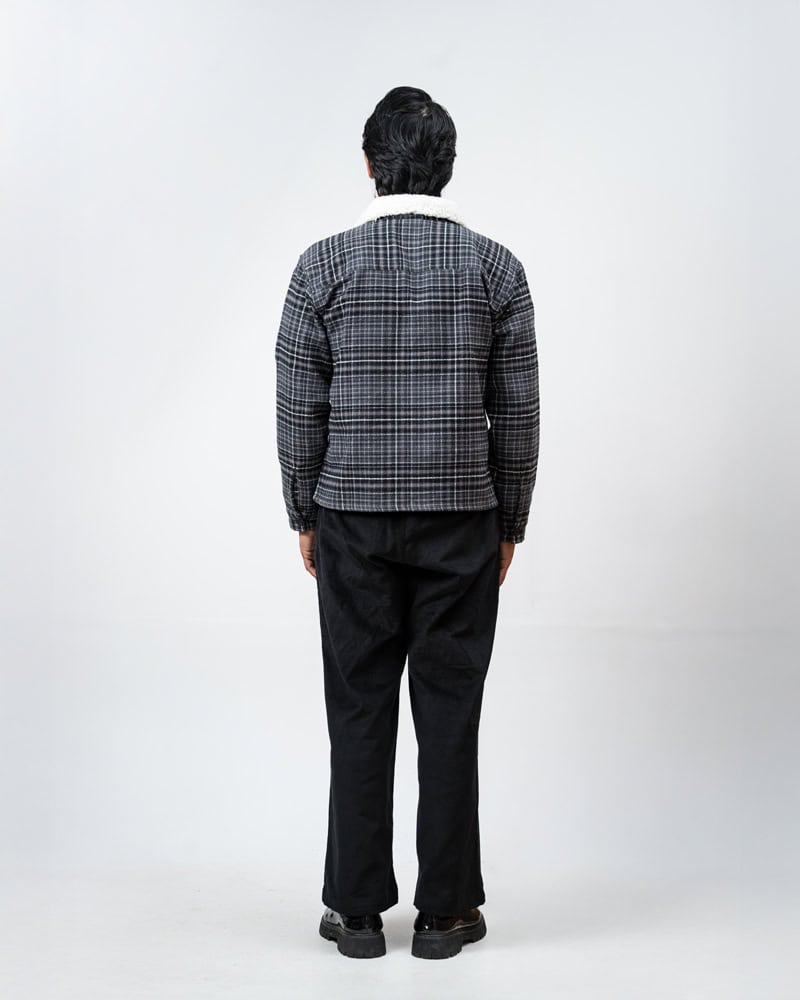 Flannel Jacket in Black & Grey - Image 8
