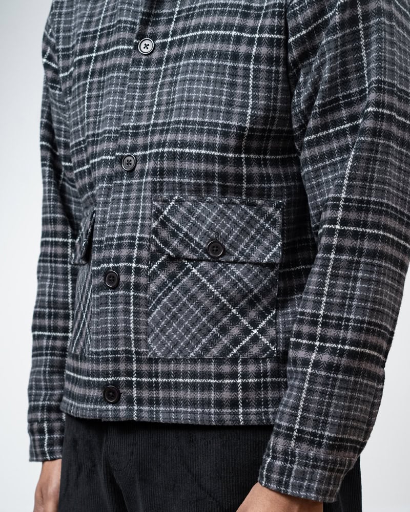 Flannel Jacket in Black & Grey - Image 13