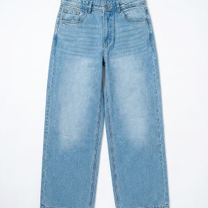 Unisex Baggy Jeans in Light Blue