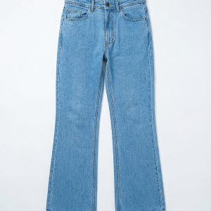 Unisex Bootcut Jeans in Blue