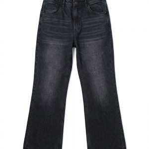 Unisex Bootcut Jeans in Black