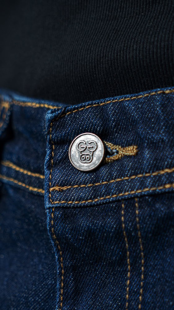 Unisex Baggy Jeans in Navy - Image 9