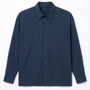 Oversized Flow Shirt in Midnight Blue