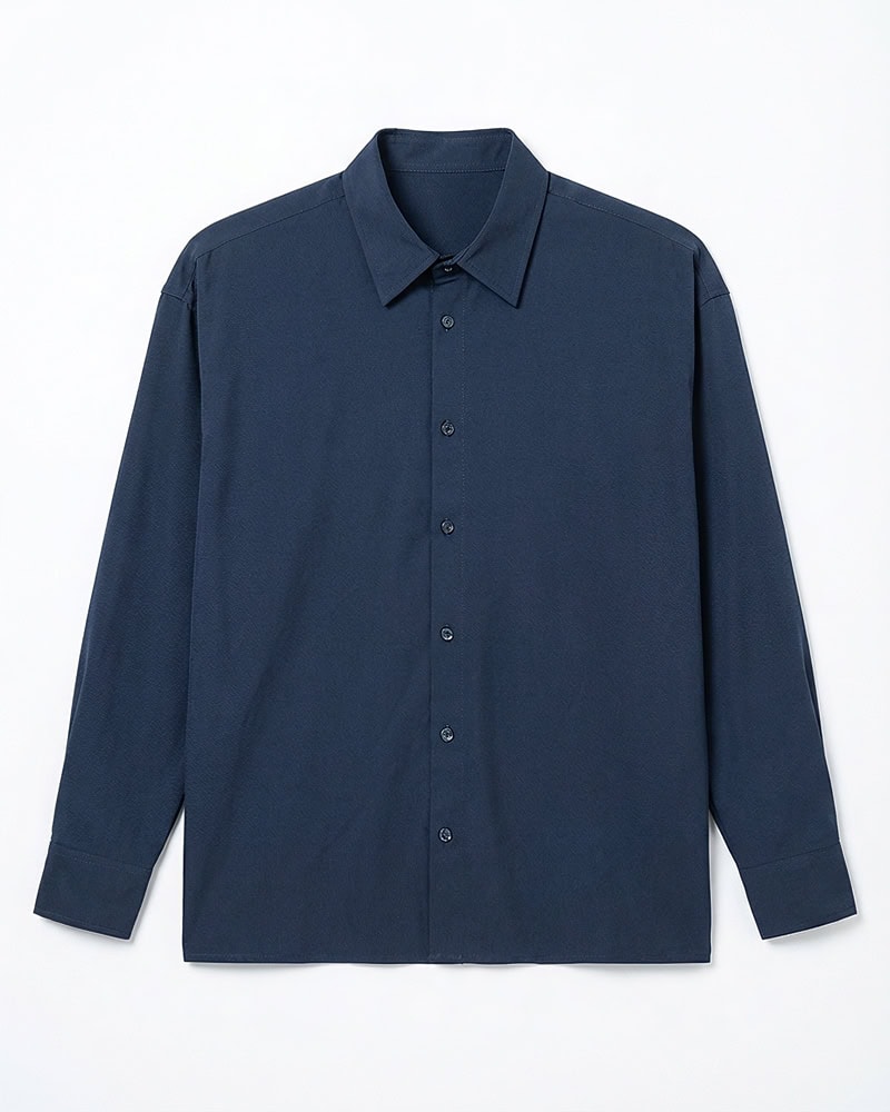 Oversized Flow Shirt in Midnight Blue