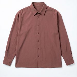 Oversized Flow Shirt in Brown