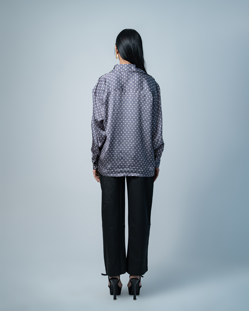 Unisex Printed Party Shirt in Ash - Image 8